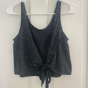 Lululemon open tie back crop top size 4